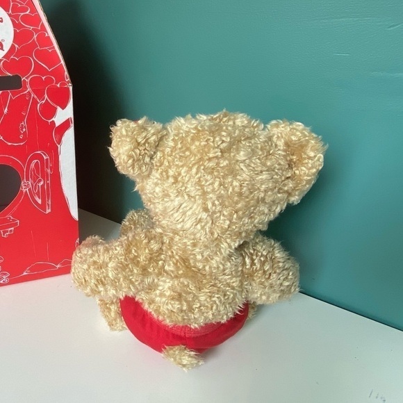 BUILD A Bear Timeless Teddy - Red Underwear & Hibiscus Original Box Valentines - Picture 3 of 7